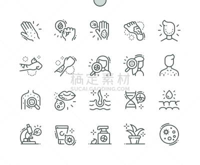 细的,皮肤病学,极简构图,计算机图标,数字30,完美,井,像素化,线条,格子