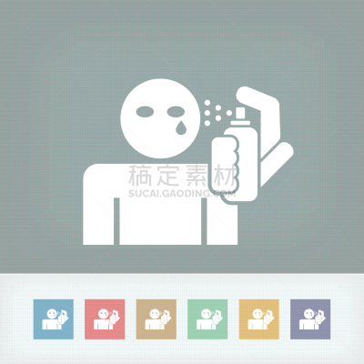 胡椒喷雾,商务,热,安全的,概念,香料,圆柱体,图像,眼泪,水滴