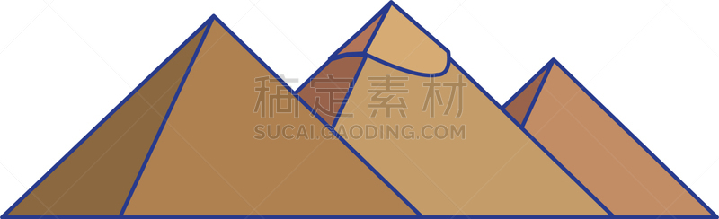埃及,分离着色,纪念碑,金字塔形,传统,旅途,名声,法老,开罗,格利特金字塔
