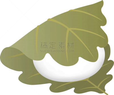 日本,橡树叶,年糕,有包装的,塞满了的,豆,平衡折角灯