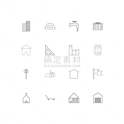 直的,建筑业,计算机图标,建筑体,独轮手推车,房屋,斧,三角板,酒店,矢量