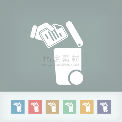 计算机图标,可生物降解材料,环境,床单,垃圾,拆毁的,分割
