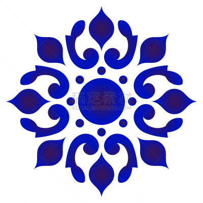 华丽的,式样,圆形,水彩画颜料,背景分离,泰国,复古风格,瓷砖,古典式,中国