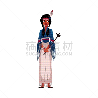 国内著名景点,女人,边缘现象,印第安人,传统,长度,肖像,人种,涂料,裙子
