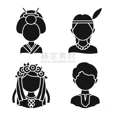 传统,一个人,品牌名称,发型,头发,男人,女人,黑色,设计,布置