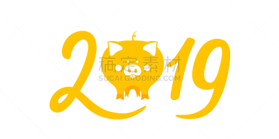 可爱的,春节,猪,黄色,2019,土豚,农业,传统,历书,哺乳纲
