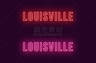 路易斯维尔,城市,文字,美国,霓虹灯,品牌名称,短语,单词,信函,剪影