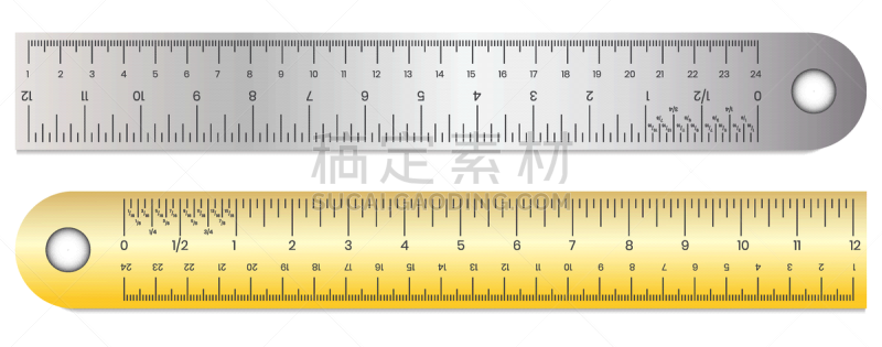 英寸,厘米,毫米,尺,比例,不锈钢,一个物体,背景分离,长度,长的