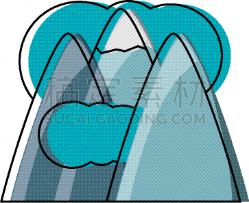 阿尔卑斯山脉,云,计算机图标,自然,风景,全景,冬天,图像,雪,矢量