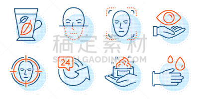 计算机图标,矢量,标志,皮肤护理,眼睛,面部识别技术,健康生活方式,似人脸,薄荷,白昼