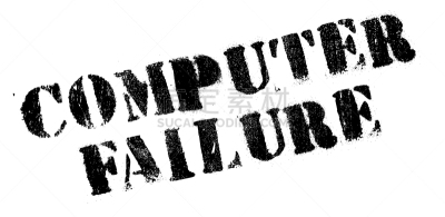 计算机,橡皮章,分离着色,红色,主机,损坏的,汽车故障,笔记本电脑,失败