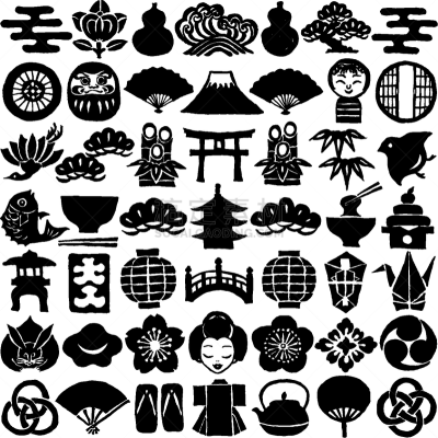 绘画插图,日本,计算机图标,传统,动物的冠,和服,日本灯笼,日本食品,京都市,京都府