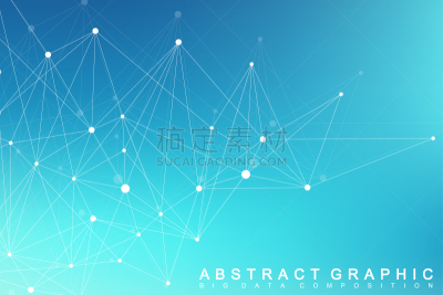 几何形状,分子,插画,背景,深的,健康保健,数据,主机,复杂,生物科技