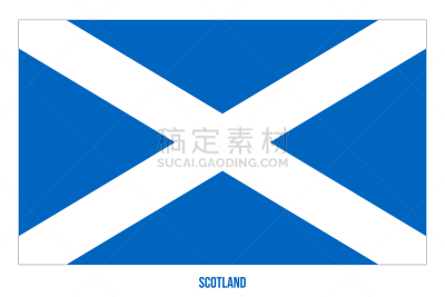 英国,绘画插图,苏格兰,白色背景,矢量,圣安德鲁十字架,自由,全球通讯,人种,杆