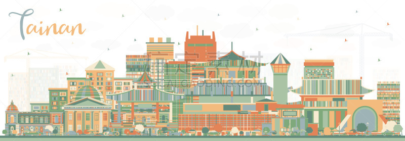 建筑外部,彩色图片,商务,云,现代,著名景点,鸟类,背景,天空,绘画插图