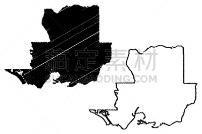 加利福尼亚,索拉诺郡,费尔菲尔德,边界,草图,城市,乱画,剪影