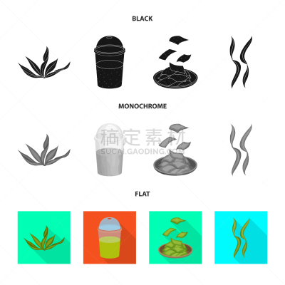 海洋,符号,蛋白质,饮料,蔬菜,素食,清新,食品,设计,布置