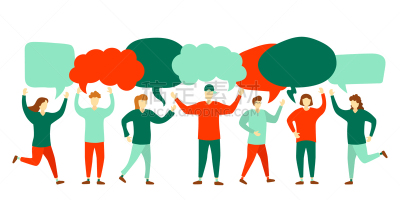 人群,人,对话气泡框,商务,社会化网络,与其他女人交谈,说话,沟通,交流,讨论