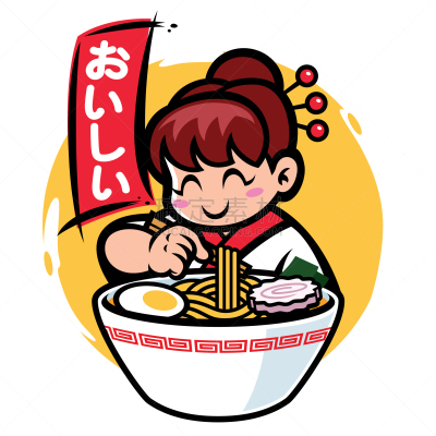 日本,面条,单词,吉祥物,女孩,残酷的,农业,请柬,热,吃