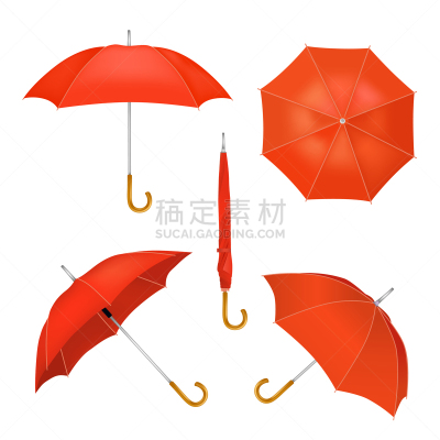红色,折叠的,伞,开着的,华丽的,一个物体,纺织品,塑胶,弹性,个人数据助理