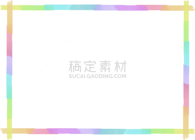 美纹纸胶带,绘画插图,边框,长方形,柔和色,创可贴,健康保健,背景分离,图像,多色的