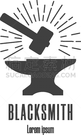 中耳砧骨,铁匠,锤子,计算机图标,商务,法里尔,现代,钢铁,品牌名称,剪影