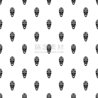 式样,非洲,面具,神,人种,几何形状,白色,木制,华丽的
