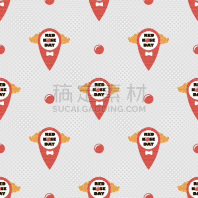 红鼻子日,方向,四方连续纹样,可爱的,健康保健,品牌名称,欢乐,小丑,指着