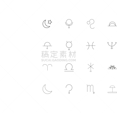 轮廓,直的,计算机图标,星座,天秤座,斯尔瑞兹,白羊座,图像,双鱼座,矢量