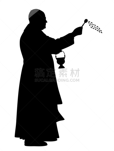 撒下,主教,圣水,洒水器,男人,大桶,父亲,庆祝,飞溅