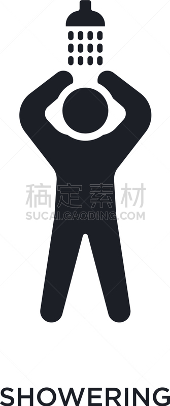 分离着色,计算机图标,简单,创造力,白色,人,品牌名称,矢量,淋浴,设计