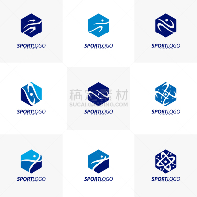 运动,人,图标,设计师,商务,慢跑,模板,布置
