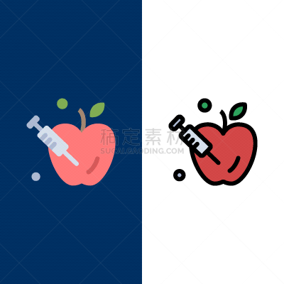 科学,苹果,计算机图标,分界线,平坦的,充满的,Sir Isaac Newton,科学家,男人,落下