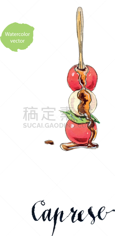 传统,棍,沙拉,蕃茄起司九层塔沙拉,蔬菜,清新,食品,熟的,午餐