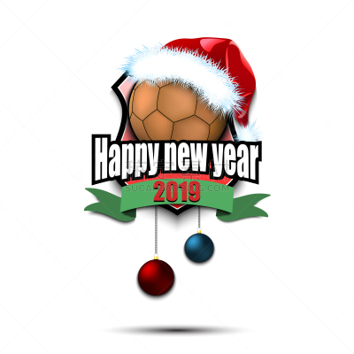 球体,手球,圣诞帽,新年前夕,华丽的,运动,玩具,模板,现代,问候