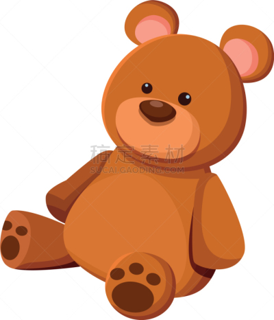 泰迪熊,玩具,图标,卡通,分离着色,可爱的,愉悦,浪漫,坐,爱