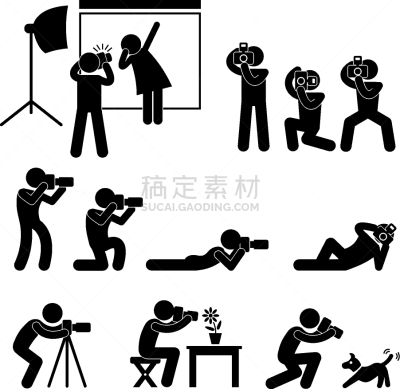 摆拍,摄影师,电影摄影师,注视镜头,计算机图标,新闻记者,打靶,拍照,站