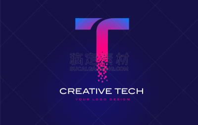 信函,品牌名称,像素化,数字化显示,英文字母T,传媒,白色,创造力,商务,设计