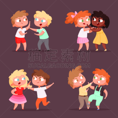 儿童,男孩,生气,性格,矢量,暴力,背景分离,面部表情,童年,受害者