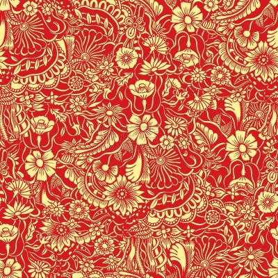 单色调,花纹,华丽的,纺织品,壁纸,春天,问候,绘制,着色,花