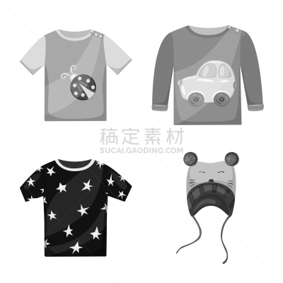 衣服,纺织品,图标,儿童,幼儿,婴儿,男孩,冬天,夏天,灰色