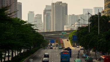 日光广州市交通街道路口大桥  timelapse China