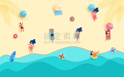 波浪,女孩,海洋,蓝色,海滩,风景,热,在上面,周末活动