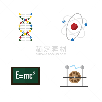 科学,轨道运行,平坦的,爱因斯坦,理论设计标签,健康保健,螺线,工程师,遗传研究,布置