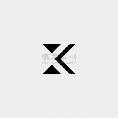 计算机图标,印有花压字品牌,英文字母k,英文字母x,商务,几何形状,字母,简单,现代,大写字母