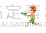 水,青少年,游戏,进行中,可爱的,湿,玩具,传统节日,喷出,休闲