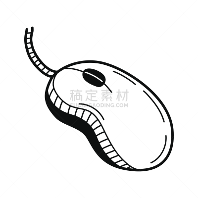 绘画插图,白色,矢量,手,鼠标,分离着色,可爱的,计算机,一个物体,技术