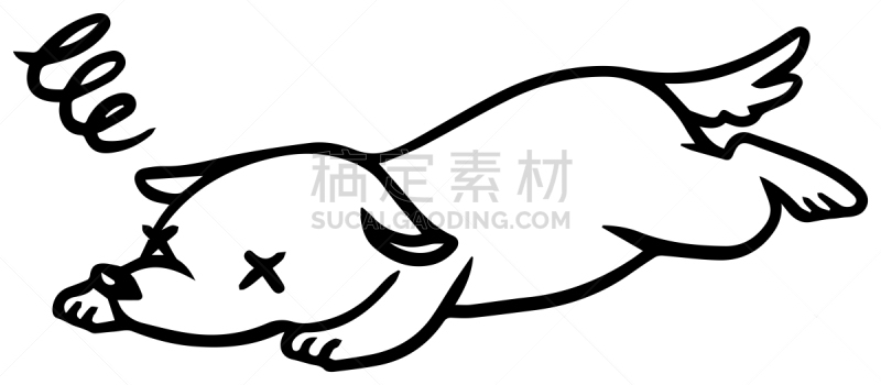 狗,矢量,绘画插图,药,十二生肖,简单,饲养员,哺乳纲,动物