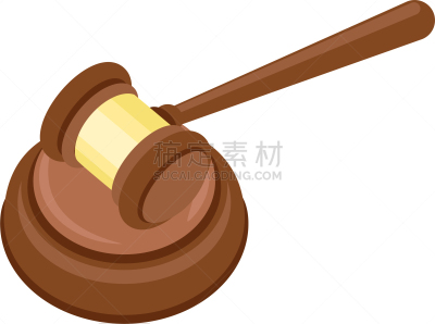 法官,槌子,图标,扁平化设计,商务,经理,决定