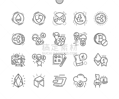 细的,井,像素化,轮廓,波纹,技术,采矿业,商务,联系